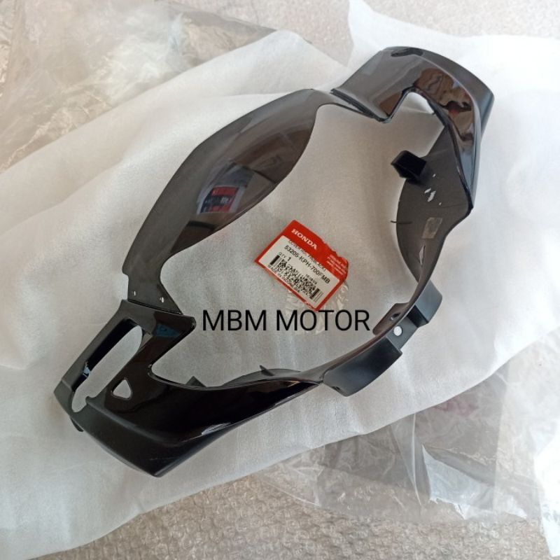 COVER BATOK LAMPU REFLEKTOR DEPAN SUPRA X125 X 125 LAMA HITAM TYPE VISOR ORI AHM 53205-KPH-700FMB