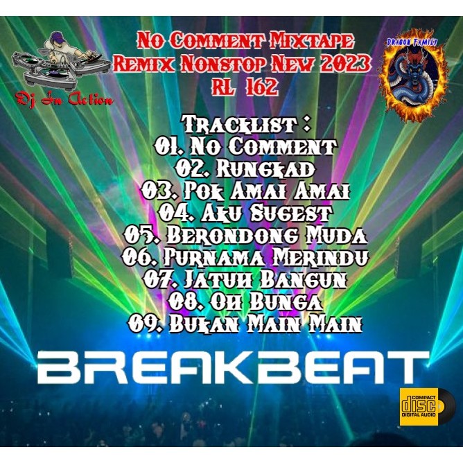 Cd Audio - Dj In Action Breakbeat  No Comment Mixtape Remix Nonstop New 2023 - RL  162