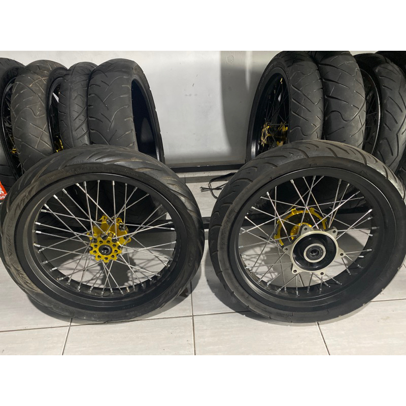 whellset supermoto bekas crf lebar