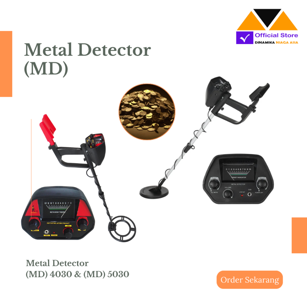 Metal Detector MD-4030 MD-5030 Alat Deteksi Emas dan Perak dengan Sensitivitas Tinggi