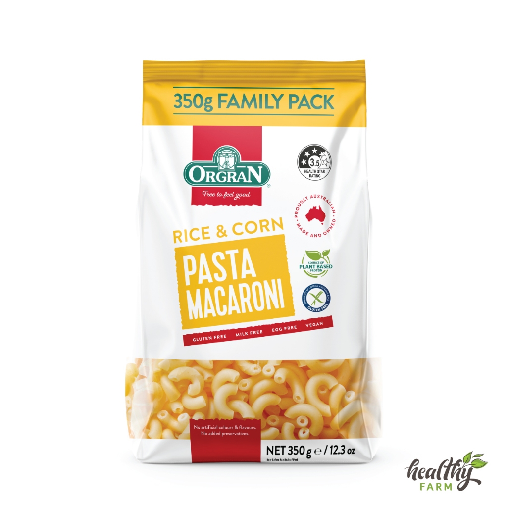 

Orgran Rice & Corn Macaroni Pasta Gluten Free Makaroni Jagung 250g