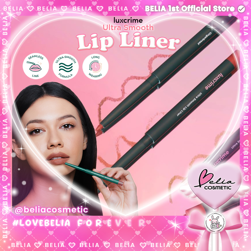 ❤ BELIA ❤ LUXCRIME Ultra Smooth Lip Liner | Lip garis bibir | Longwearing | Ultra smooth | Seamless 