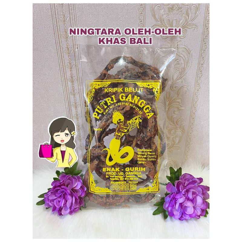 

KERIPIK BELUT PUTRI GANGGA OLEH-OLEH KHAS BALI 200 gr