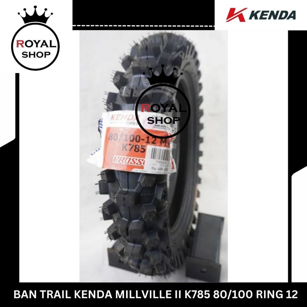 BAN TRAIL KENDA MILLVILLE II K785 80/100 RING 12 BAN MOTOR TRAIL MINI CROSS