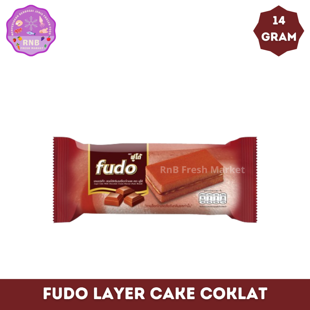 

Fudo Layer Cake With Chocolate Cream Netto 14 Gram