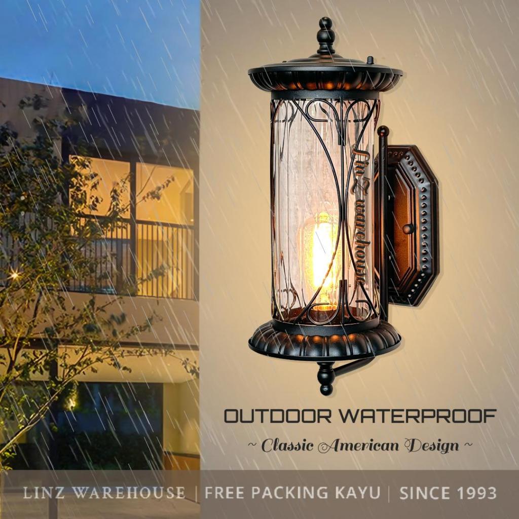 Lampu dinding CLASSIC AMERICAN OUTDOOR WATERPROOF SERIES 09 wall lamp