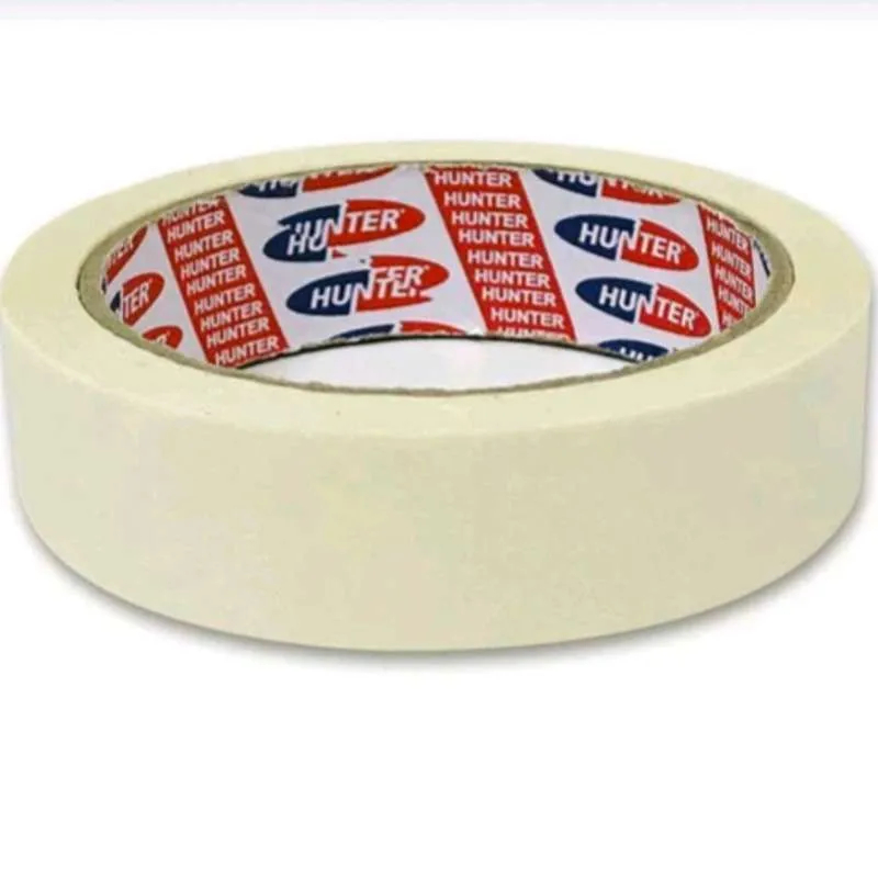

Masking Tape Hunter 12mm x 22 yard / Lakban Isolasi Selotip Kertas (5 Rolls)