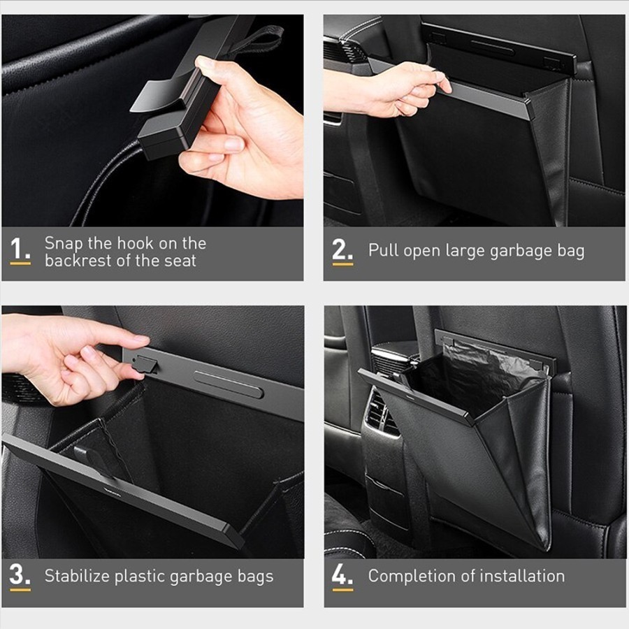 BASEUS CAR STORAGE RACK CAR ORGANIZER KANTONG MOBIL - CRLJD BASEUS