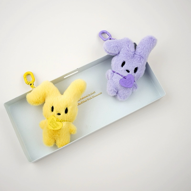 [GH]Rabbit Ear - Gantungan Kunci Kelinci Lucu Fluffy Boneka Keychain Bagchain Bagcharm Goms Home Min
