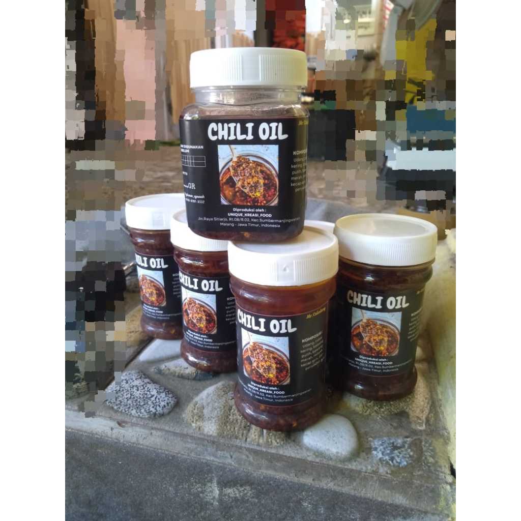 

Chilli Oil Cheenese Resto/Chilli oil Mr.Cakalang/ Cocolan Dimsum/ Cocolan Gyoza/ Cocolan Wonton/ Cocolan Mandu/ Minyak Cabai Enak/ Minyak Cabai Pedas/ Minyak Cabai Sedap/ Minyak Cabai Mantull