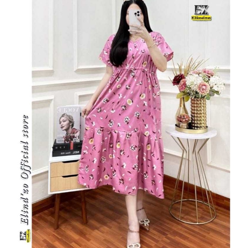 KODE V89W Bisa COD Daster Kimono Midi Dress Lengan Pendek  Daster model jepang Kimono Busui Friendly