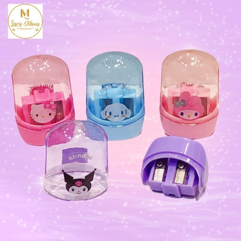 

Rautan/Serutan Pensil/ Pencil Sharpener Model Sanrio Kuromi Cinnamorol Melody