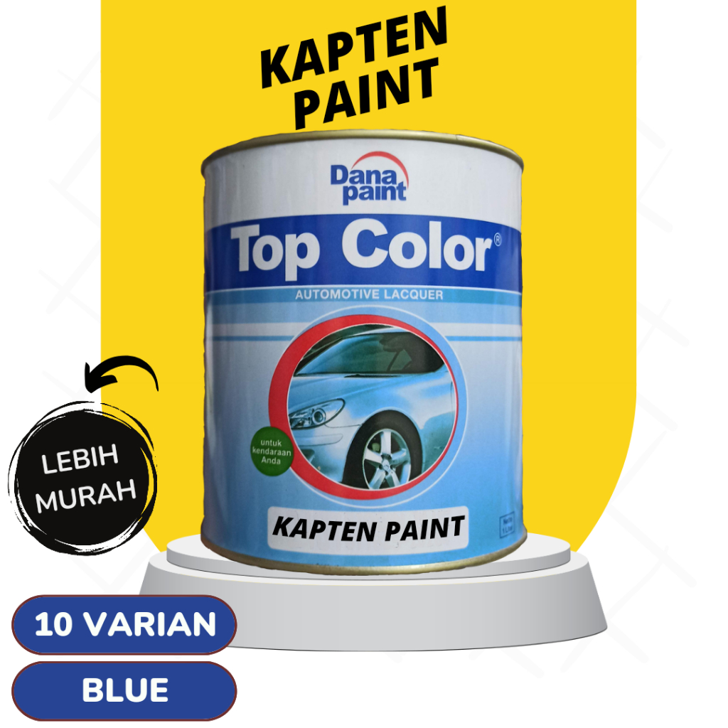 Top Color Dana Paint Blue Biru 10 Varian