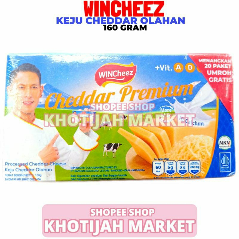 

Wincheez Keju Cheddar Olahan Premium 160GR