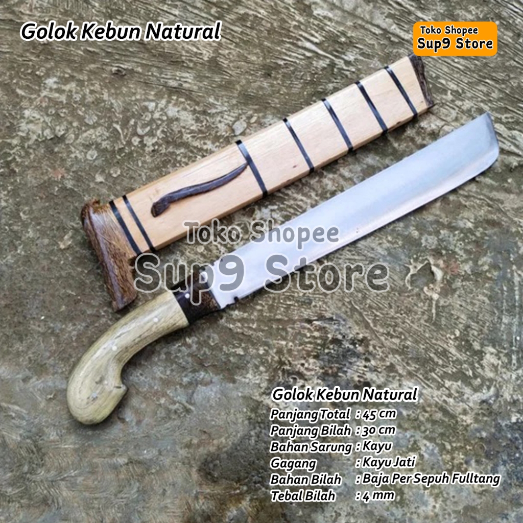 Golok Kerja bahan baja per asli golok potong kayu - golok potong bambu