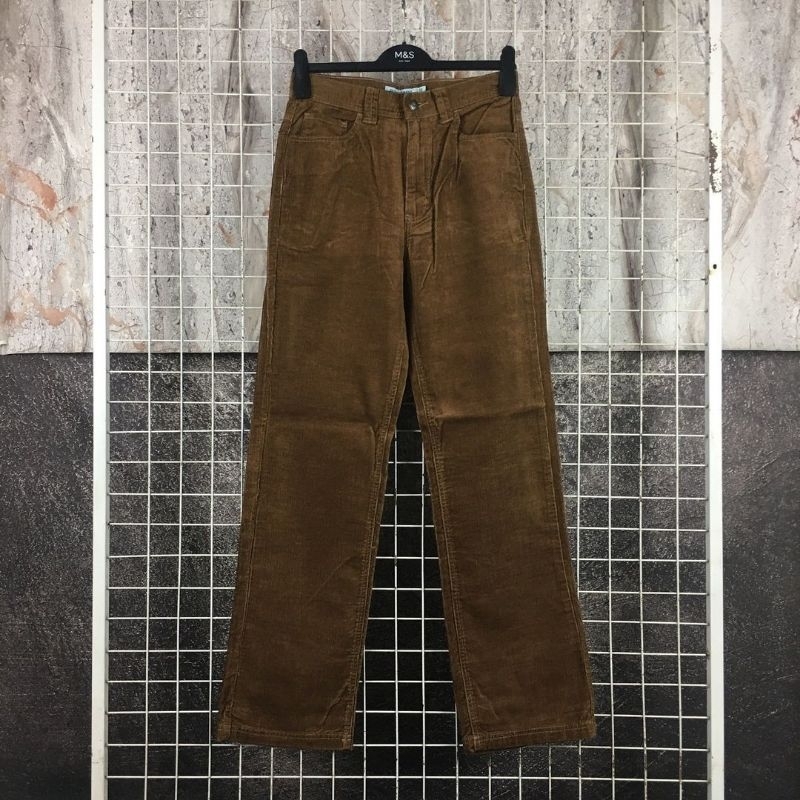 Celana Cordoray Pria Celana Panjang Corduroy Baggy Pants Oversize Corduray Original Baleno Size 28 .