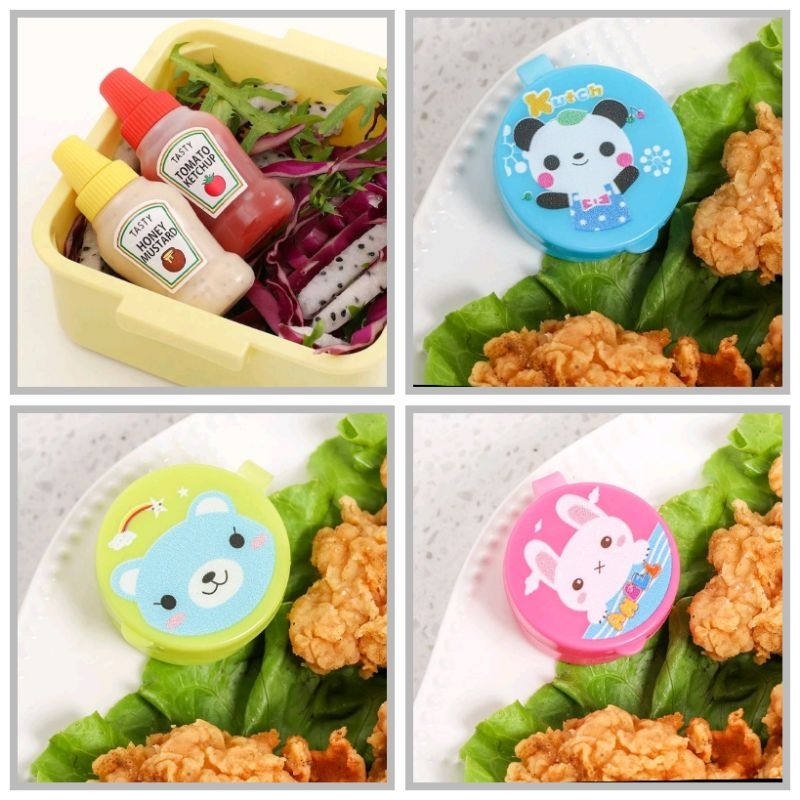 Botol mini wadah saus kecap sambal bento salad