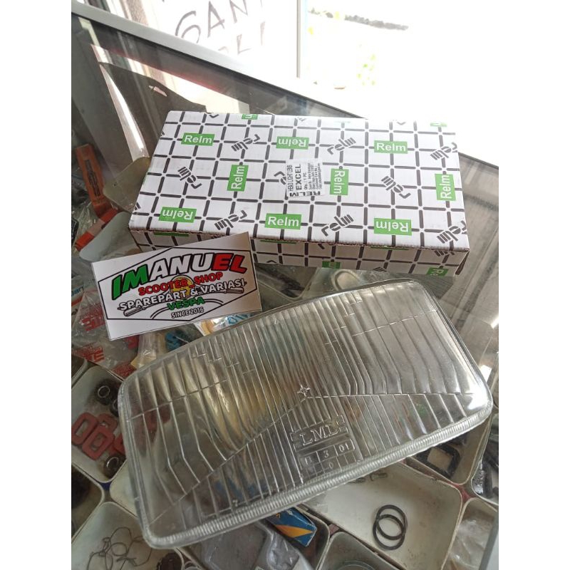 kaca lampu depan Vespa EXCEL reflektor Vespa Excel 150 Excel 200