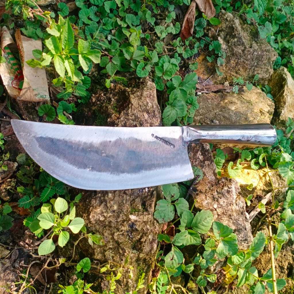 pisau daging baja asli/ pisau cacah ayam/ pisau daging baja PCSA