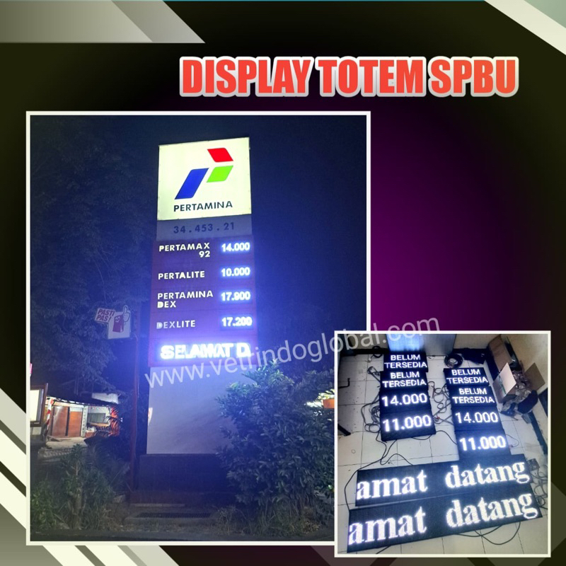 Totem Harga SPBU / Running Text SPBU