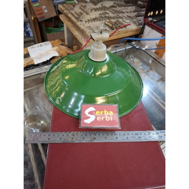 [FITTING LAMPU JALAN+KAP TOPI]Fitting+kap topi 12" e27