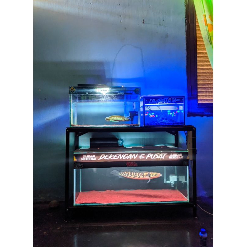 Rak aquarium P120cm L60cm T70cm 2susun | rak aquarium | rak serbaguna | rak custom
