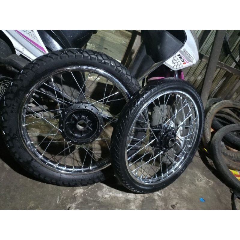 velg jari-jari ring'18 seset+ban Yamaha RX-King PNP Vixion BYISON {second berkualitas}