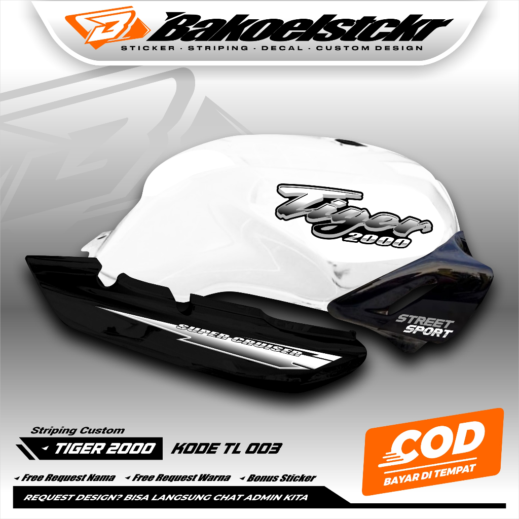 STRIPING TIGER 2000 STD CUSTOM - STRIPING TILAM/TILAS - STRIPING TIGER 2000 CUSTOM VARIASI