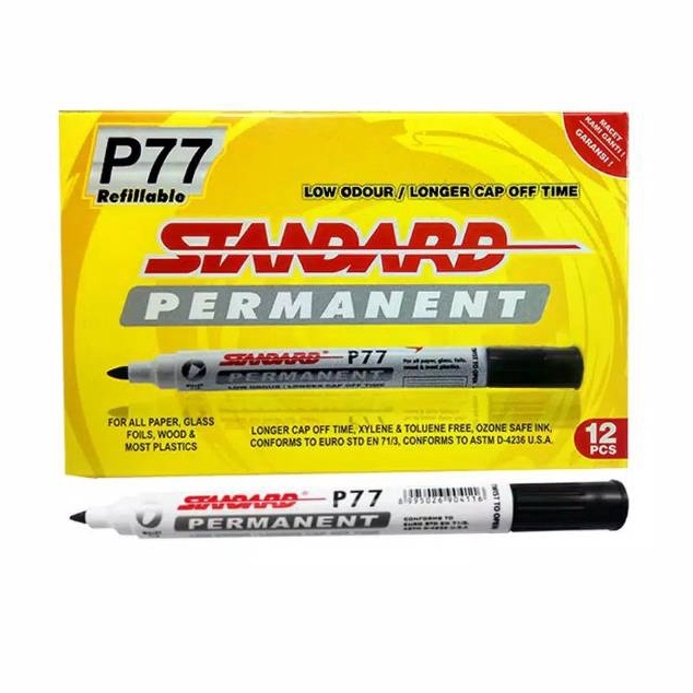 

NEW PROMO Spidol Permanent Colour Marker P77 Standard Permanen Harga Satuan