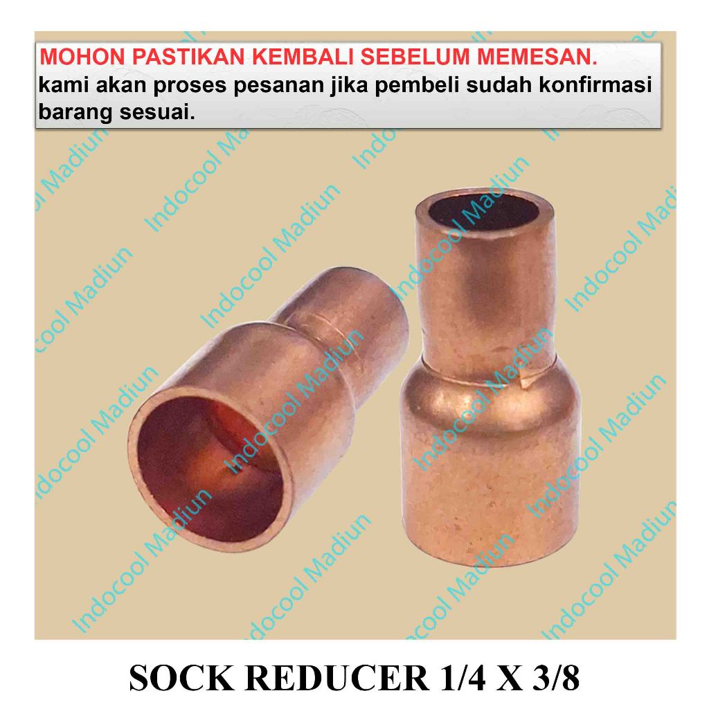SR1438 SOCK REDUCER AC TEMBAGA / SOCK PIPA TEMBAGA / SOCK REDUCER 1/4 X 3/8