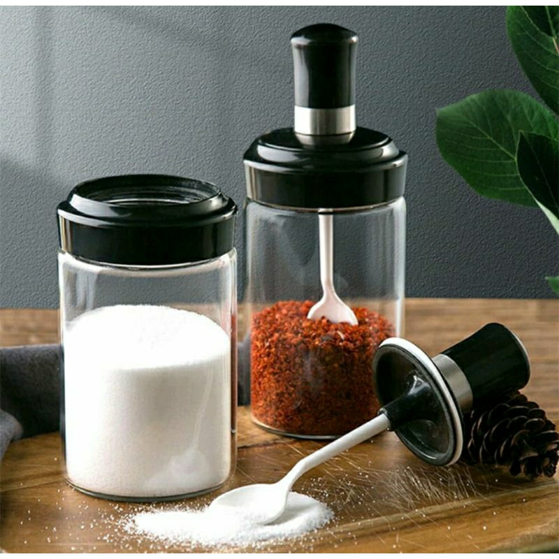 BOTOL BUMBU KACA SENDOK