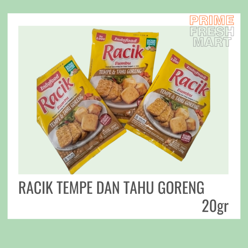 

Indofood Racik Tempe Dan Tahu Goreng Kemasan 20gr