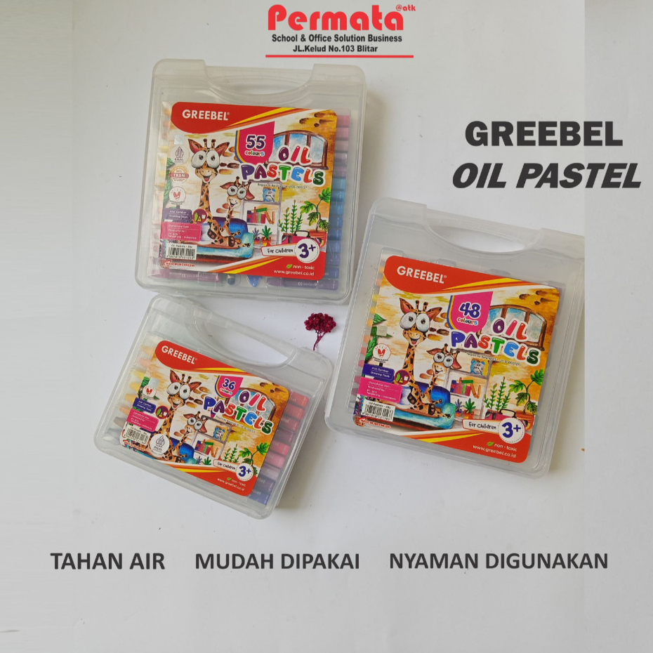 

CRAYON OIL PASTEL GREEBEL ISI 36,48, 55 WARNA MURAH