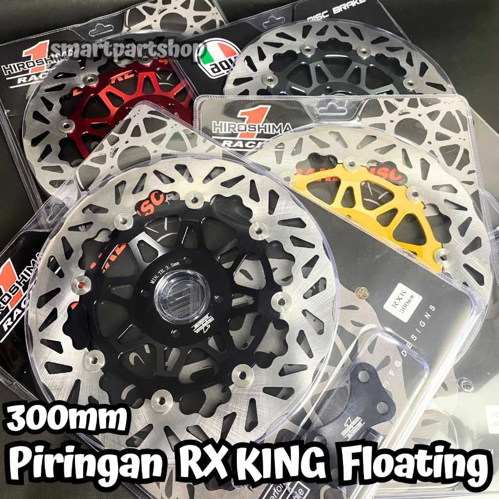 PIRINGAN RX KING FLOATING CAKRAM DEPAN RX KING NEW 300MM FLOATING SET BREKET