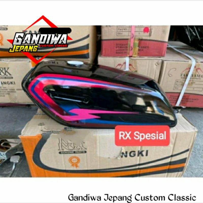Tangki Yamaha RX Special RX Sepecial YT115 Tahun 1997 Warna Hitam