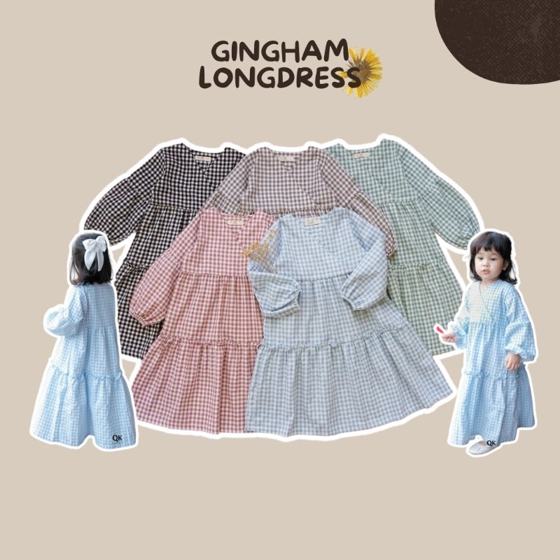 Gingham Longdress • Dress Anak