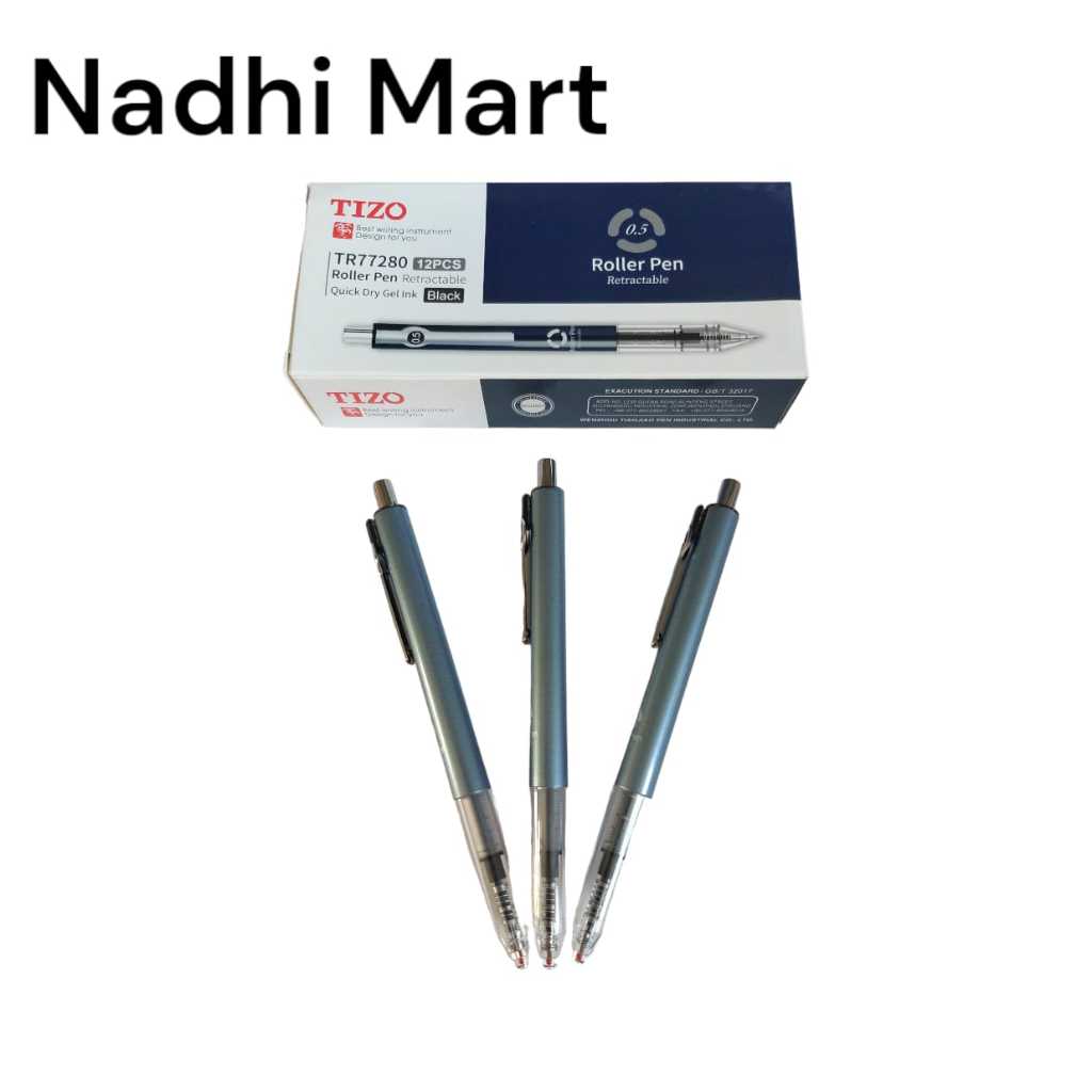 

BP KLIK TIZO TR77280 HTM (12/1728) / TIZO ROLLER PEN 0.5 MM HITAM / PULPEN CETET TINTA HITAM