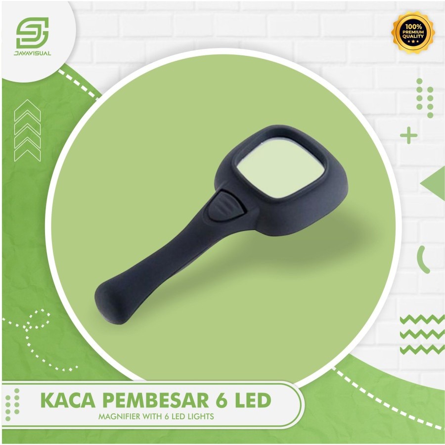 

[JaVis] Kaca Pembesar - Magnifier With 6 LED Lights RAPID
