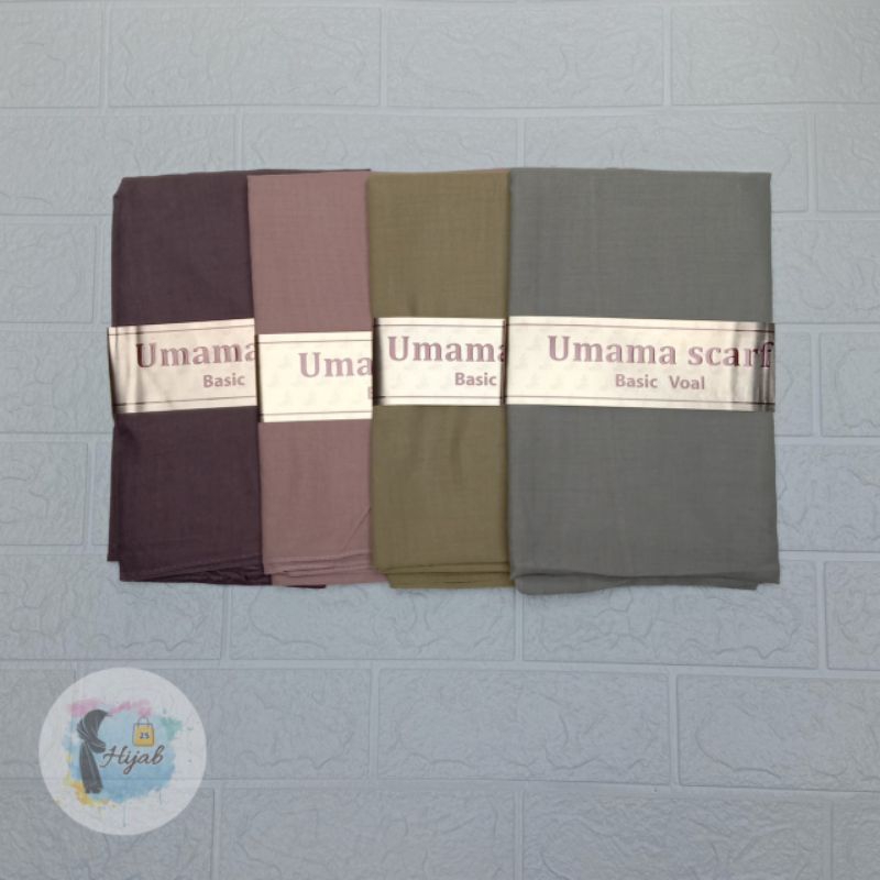 hijab umama polos segi empat