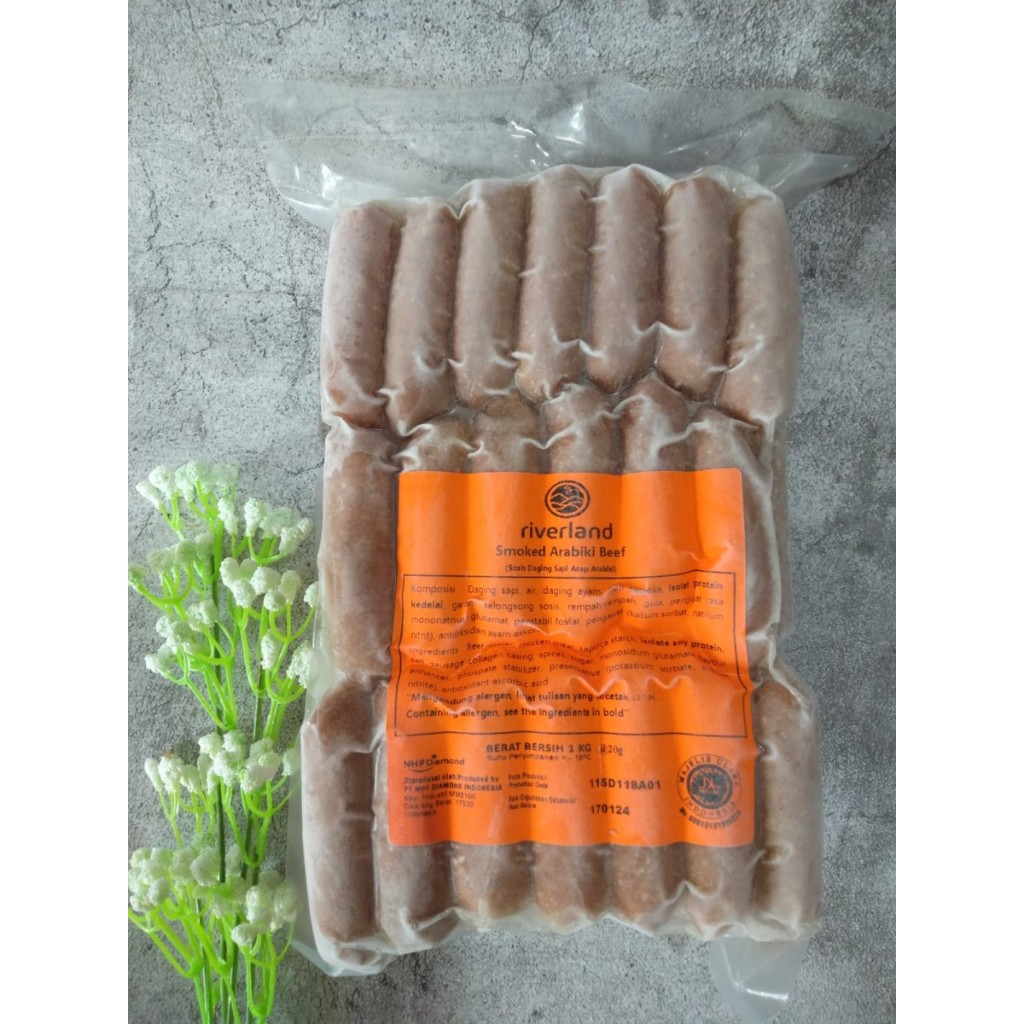 

Sausage Riverland Smoked Beef Cocktail / Sosis Arabiki @20gr ol 1kg