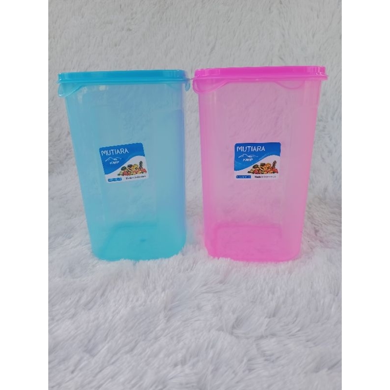 Toples plastik kotak 1000ml/toples Zayn/toples KMP Mutiara