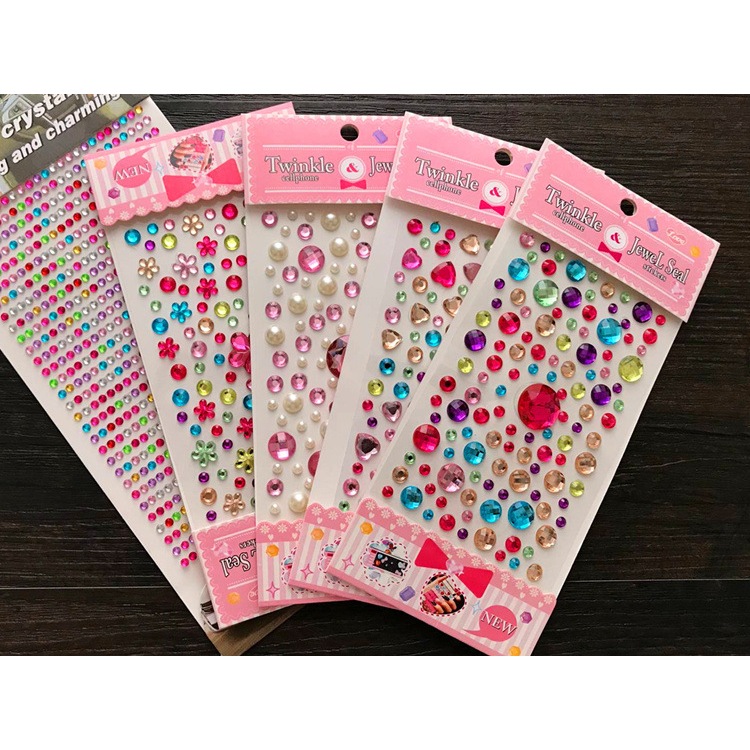 

【Untuk penghargaan perilaku dan kegiatan tempel-tempel】Stiker Kristal 3D Kartun Anak Set Stiker Putri dengan Permata untuk Ganti Pakaian di Taman Kanak-Kanak