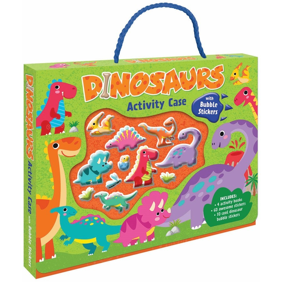 

Dinosaurs Activity Case Bubble Stickers Activity Books for kids