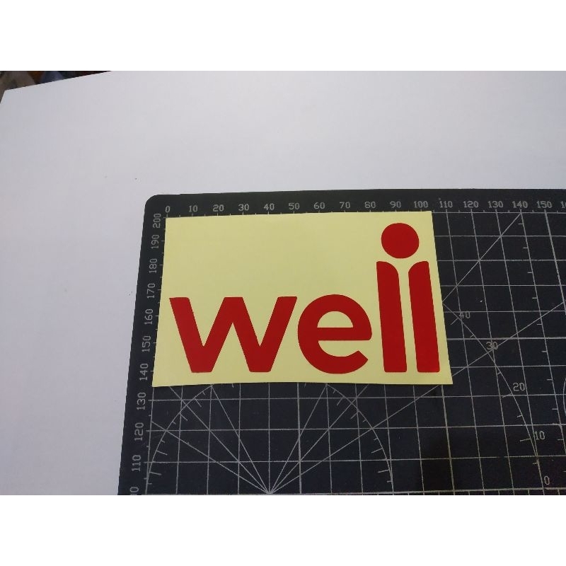 

cutting stiker well