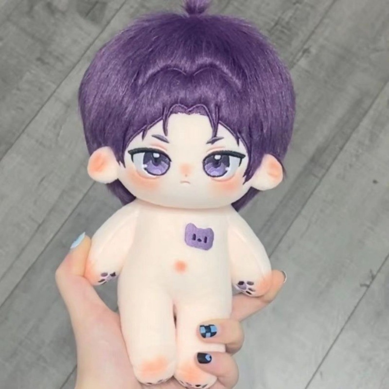 20cm BLUE LOCK Reo Mikage puple hair Handsome Cotton Doll Anime Festival Gift for  Friends
