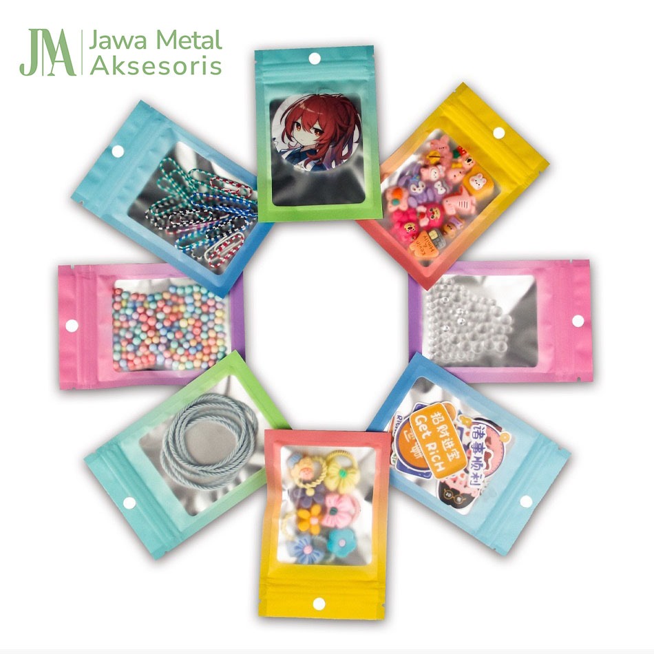

Jawa Packing Bag Ziplock Freebies Hologram Pouch Kemasan Plastik Klip Kantong Packaging JG-01