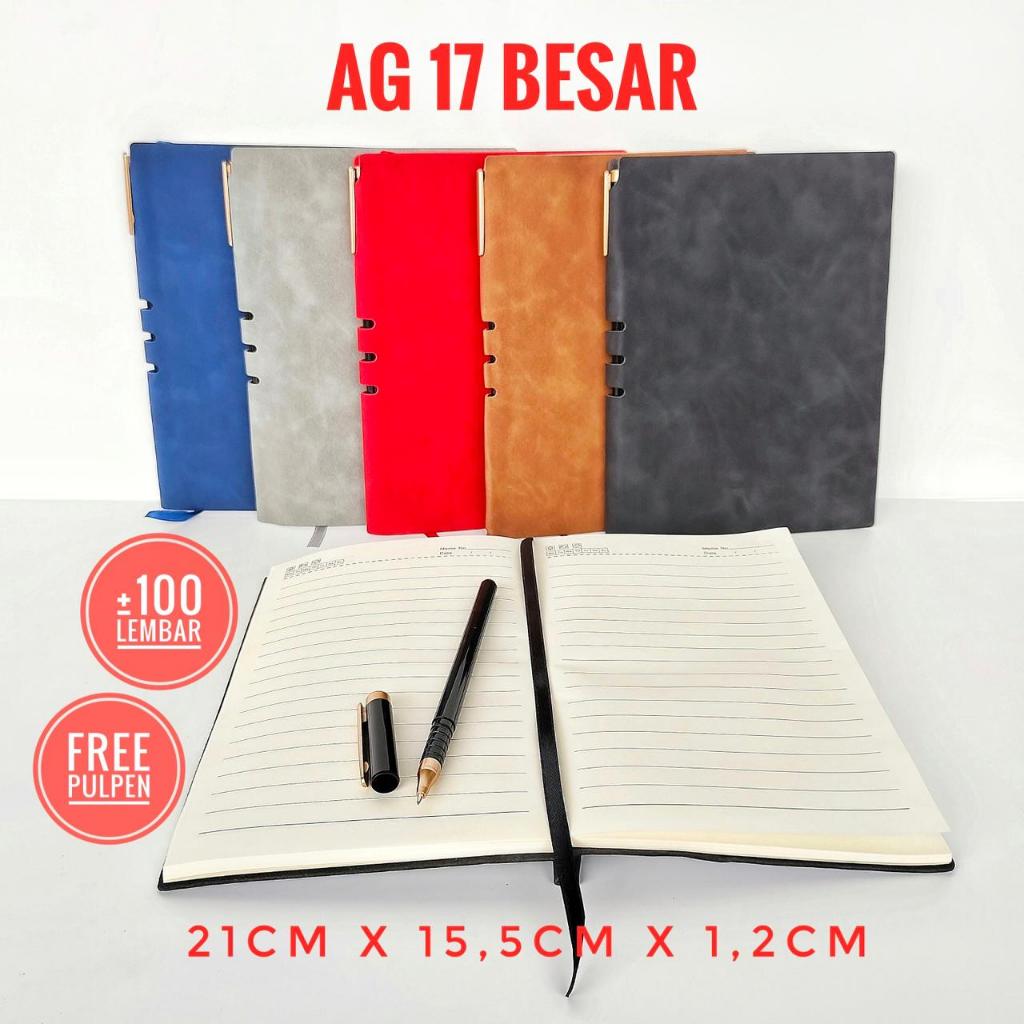 

Buku Notebook Agenda Ag 17 Besar, Notebook Portable, Buku Polos Eksklusif, Buku Tulis Catatan, Journal Book Diary