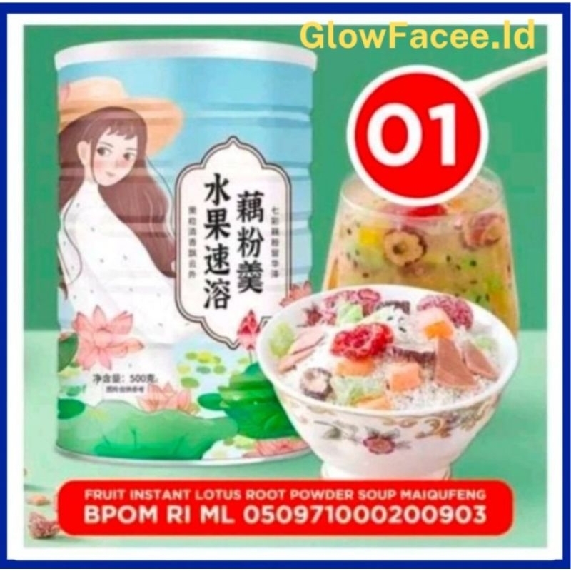 

OUFEN LOTUS ROOT POWDER EXTRA BUAH INSTAN / MAKANAN DIET SEHAT