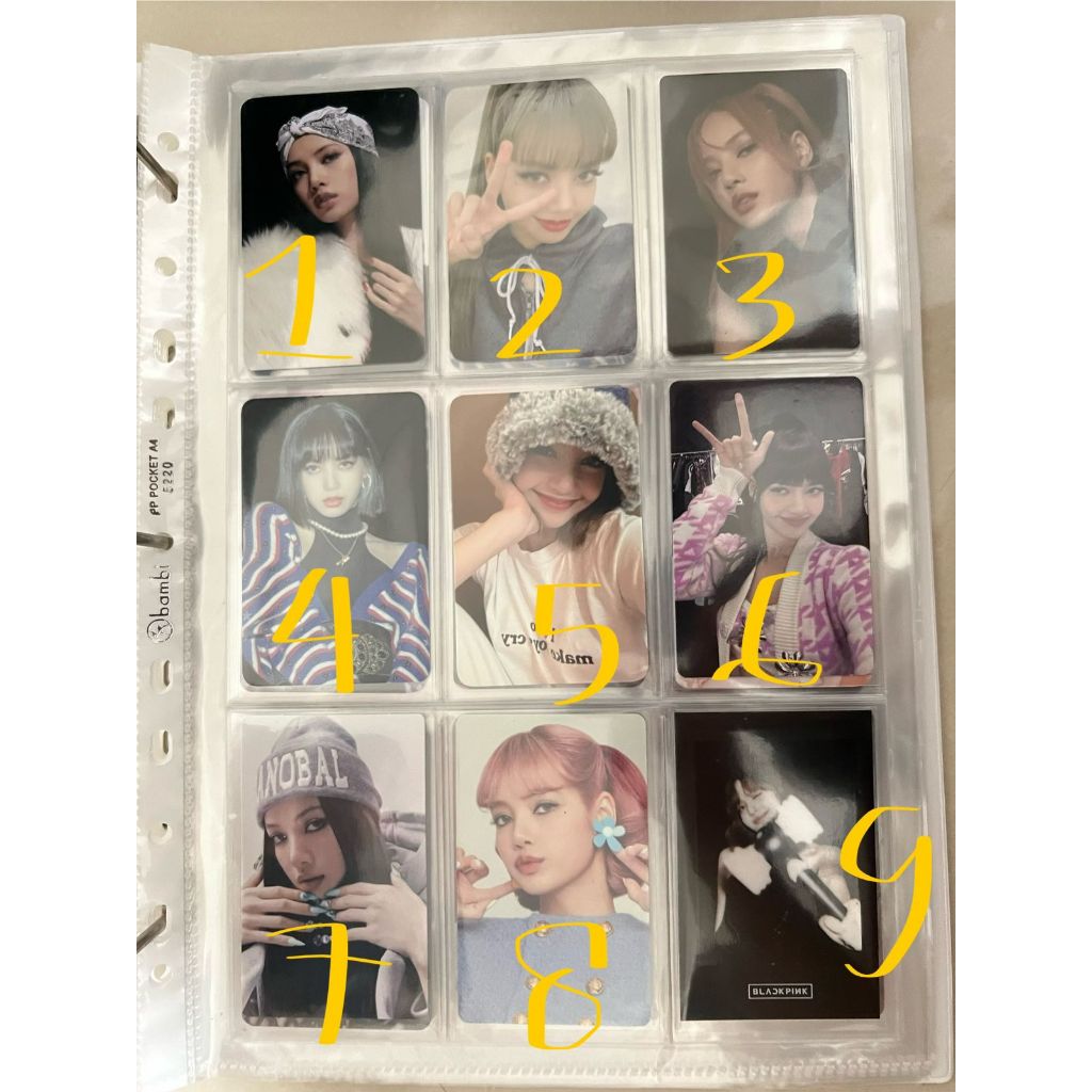 BLACKPINK LISA PHOTOCARD PC OFFICIAL