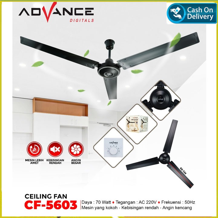 PROMO KIPAS ADVANCE BALING-BALING ATAP CEILING FAN CF-5602 ADVANCE PLAFON